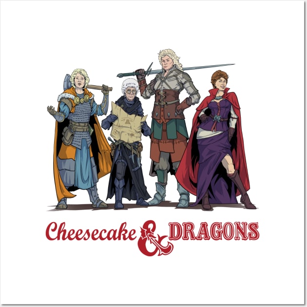 Cheesecake & Dragons Wall Art by JohnLattaArt